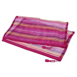 6pcs Mesh Zipper Pouch A4 Document File Bags Colorful Storage Organizer Rose Red